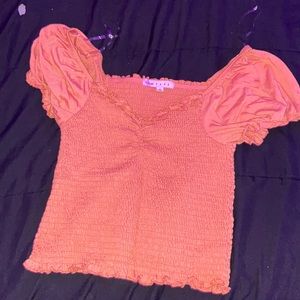 orange blouse..never worn